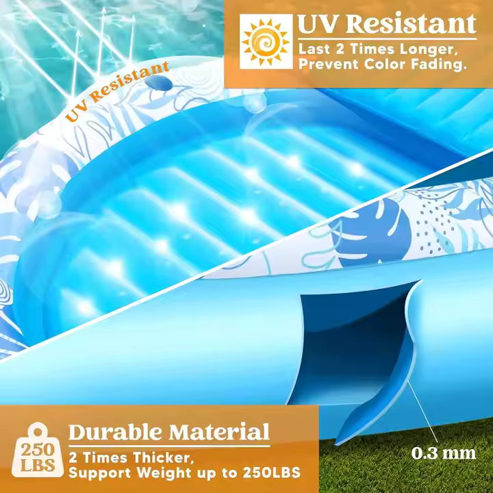 Extra Large Blow-Up Sunbed Float – Perfect for Pool & Beach