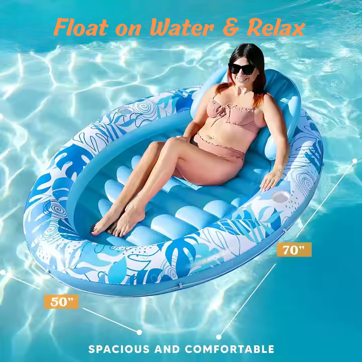 Extra Large Blow-Up Sunbed Float – Perfect for Pool & Beach