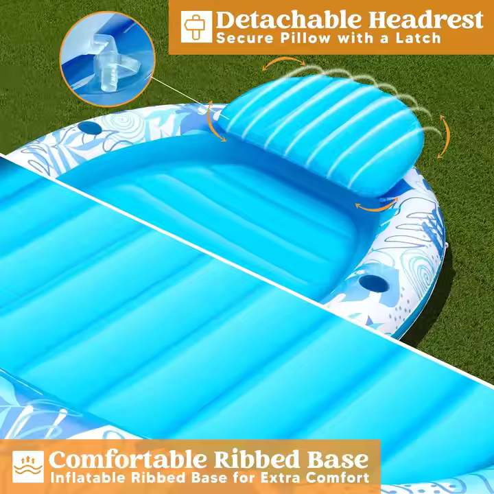 Extra Large Blow-Up Sunbed Float – Perfect for Pool & Beach